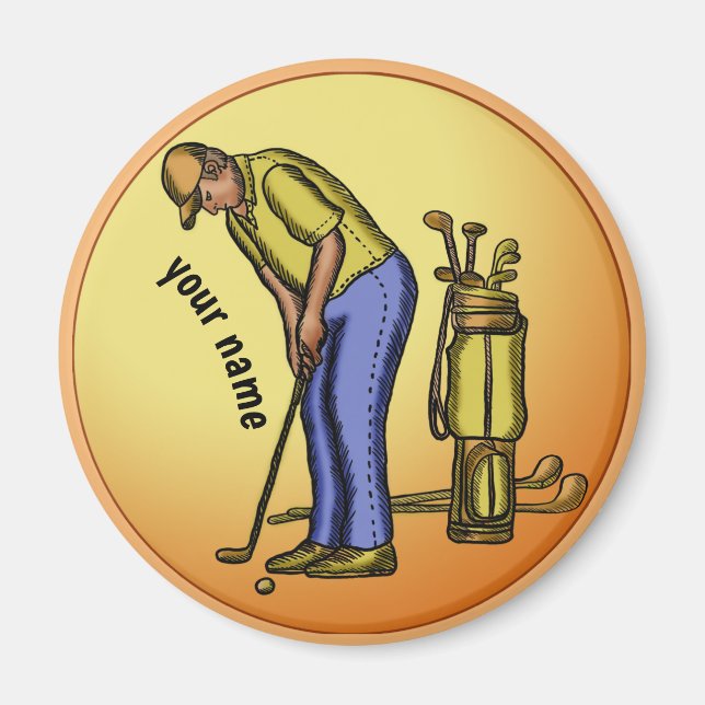 Golfer  Grandpa  magnet (Front)