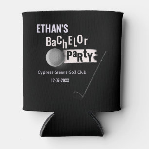 Golfer groom Golf Bachelor Party Golf game Stylish Can Cooler