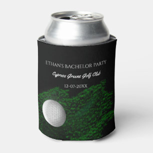 Golfer groom Golf Bachelor Party -  Green golfing Can Cooler