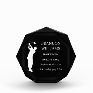 Golfer Hole in One Sport Winner Prize Acrylic Award