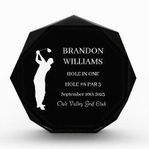 Golfer Hole in One Sport Winner Prize Acrylic Award