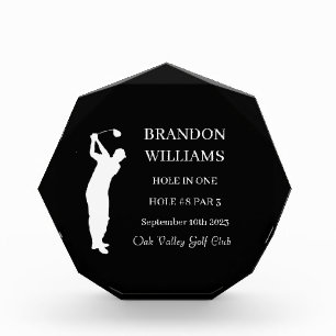 Golfer Hole in One Sport Winner Prize Acrylic Award