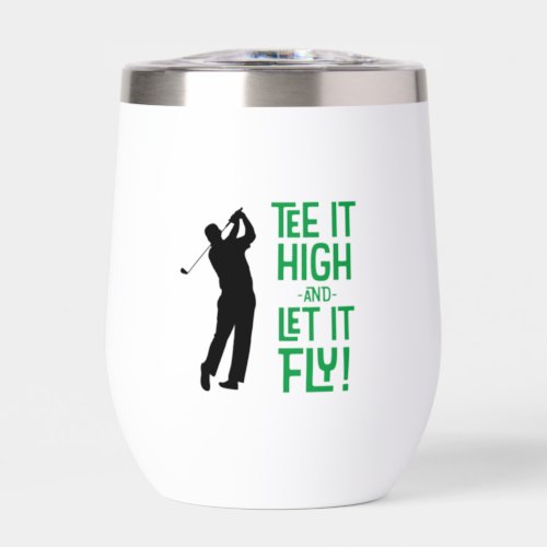 Golfer  Humor Funny Tee Sports Quote Cute Mens Thermal Wine Tumbler