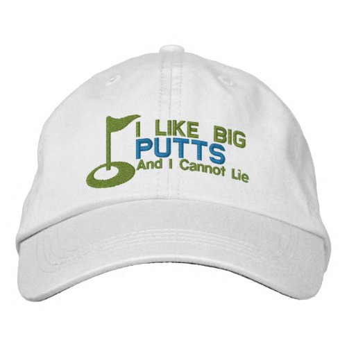 Golfer I Like Big Putts Embroidered Baseball Cap