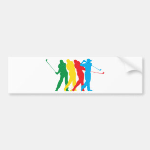 Golfer In Motion Bumper Sticker