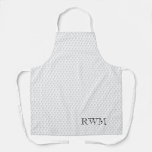 Golfer INITIALS Golf Ball Golfing Modern Classic Apron