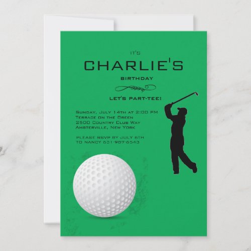 Golfer Invitation