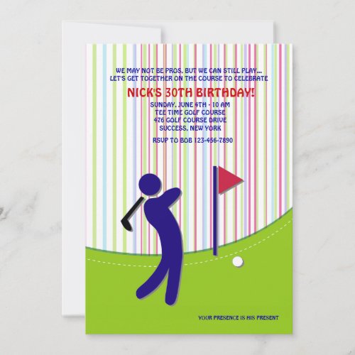 Golfer Invitation