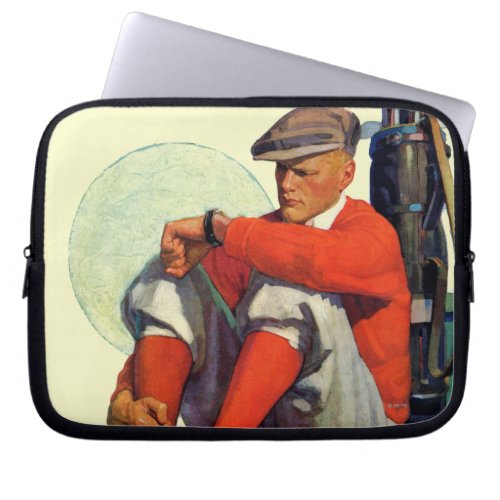 Golfer Kept Waiting Laptop Sleeve