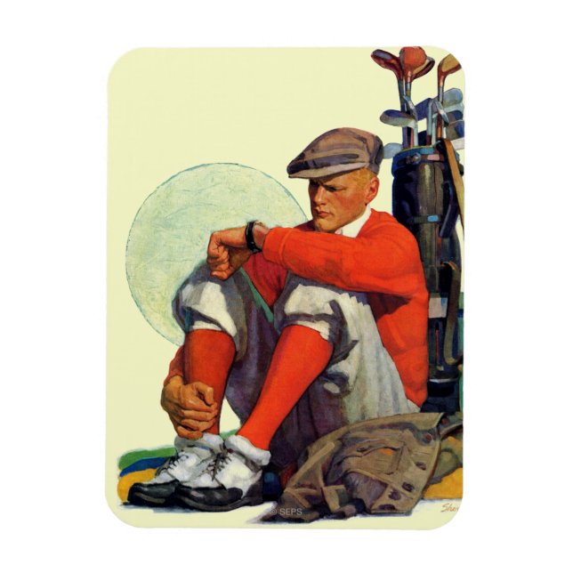 Golfer Kept Waiting Magnet (Vertical)