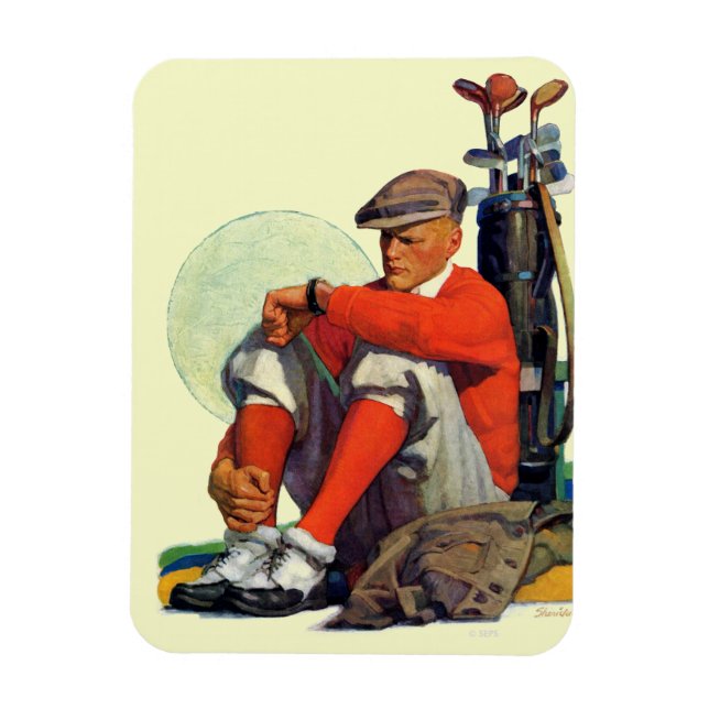 Golfer Kept Waiting Magnet (Vertical)