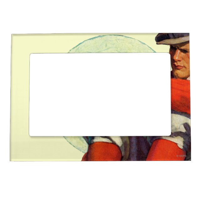 Golfer Kept Waiting Magnetic Picture Frame (Front)