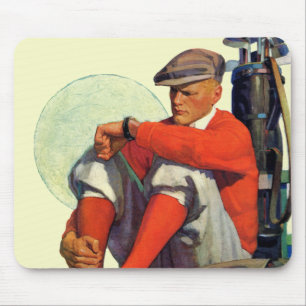 Golfer Kept Waiting Mouse Pad