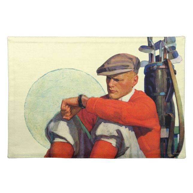 Golfer Kept Waiting Placemat (Front)