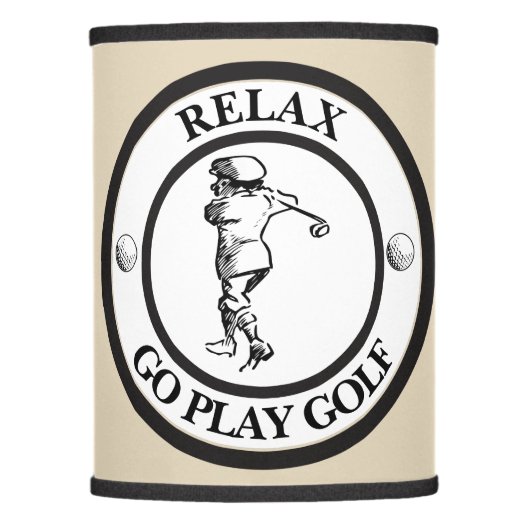 Golfer Lamp Shade (Front)