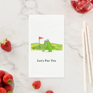 Golfer  Let's Par Tee for Party     Paper Guest Towels