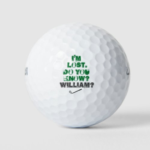 Golfer Lost Ball Custom Wilson Ultra Golf Ball