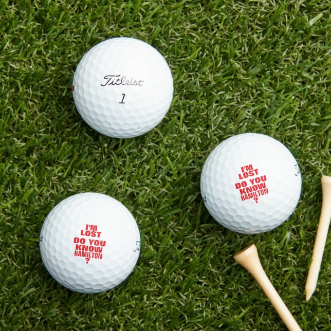 Golfer lost-ball funny cool golf balls (Insitu Grass)
