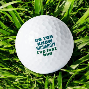 Golfer Lost Ball with Sense of Humor