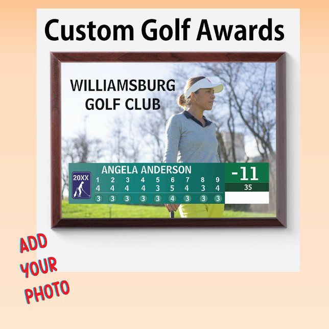Golfer 🏌️ Low Score Tournament Award:  Award Plaque (Creator Uploaded)