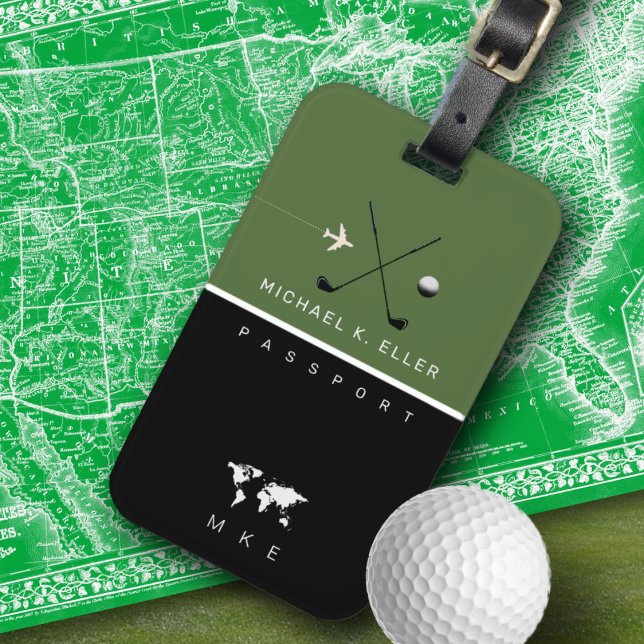 golfer luggage tag (Creator Uploaded)