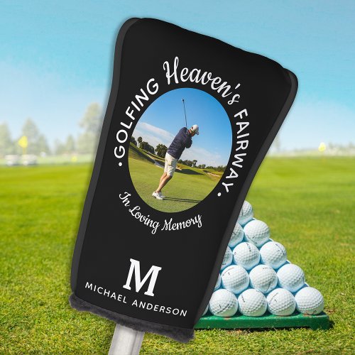 Golfer Memorial Golfing Heavens Fairway 1 Photo Golf Head Cover