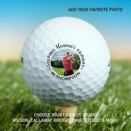 Golfer Memorial Golfing Heavens Fairway Photo Golf Balls