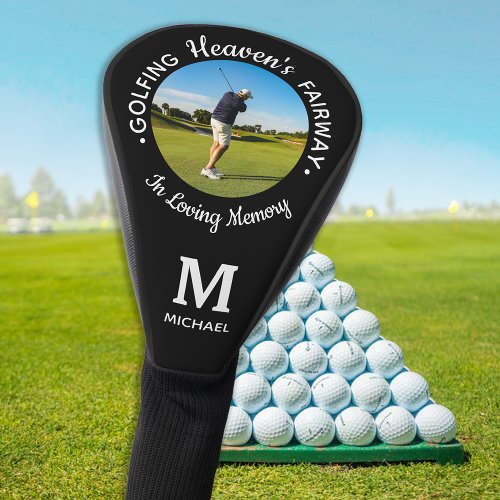 Golfer Memorial Golfing Heavens Fairway Photo Golf Head Cover