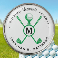 Golfer Memorial Remembrance Keepsake Personalized