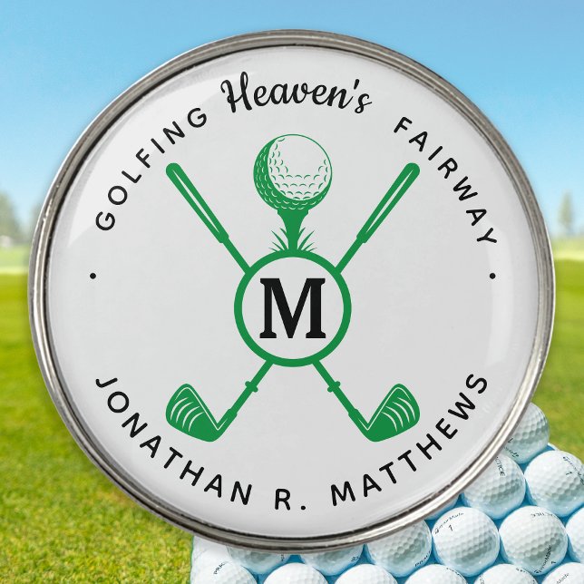 Golfer Memorial Remembrance Keepsake Personalized Golf Ball Marker (Creator Uploaded)