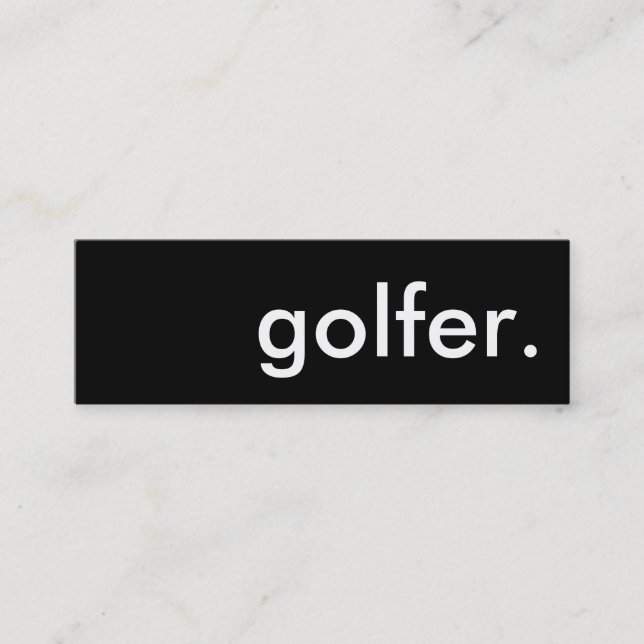 golfer. mini business card (Front)