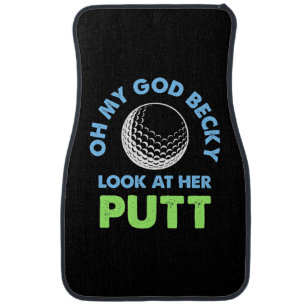 Golfer Oh My God Car Floor Mat