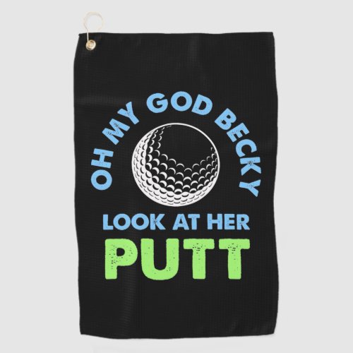 Golfer Oh My God Golf Towel