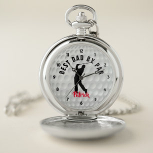 Golfer Personalized Golf Pocket Watch