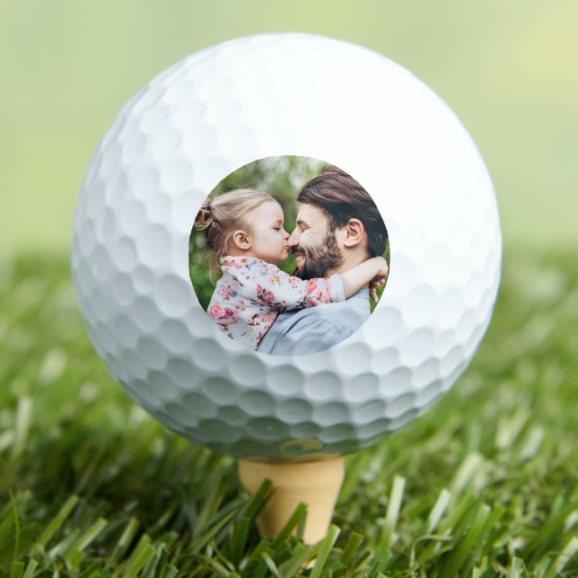 Golfer Personalized Simple Photo Golf Balls (Create your Own Photo Golf Balls)