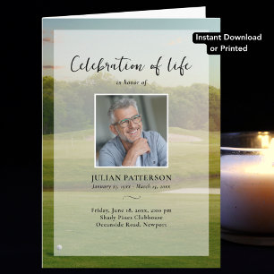 Golfer Photo Life Celebration Downloadable Program