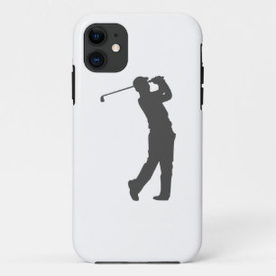 Golfer player silhouette iPhone 11 case