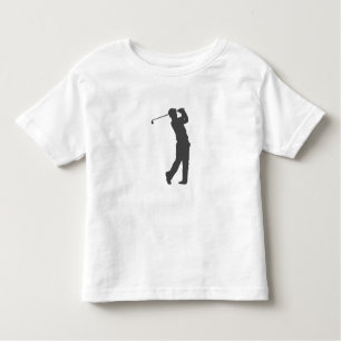 Golfer player silhouette toddler t-shirt