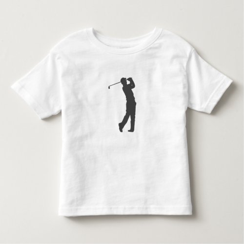Golfer  player  silhouette toddler t_shirt