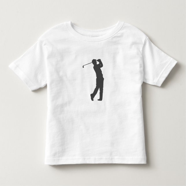 Golfer  player  silhouette toddler t-shirt (Front)