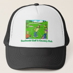 Golfer Plays Golf & Has a Fluke Drive. Trucker Hat
