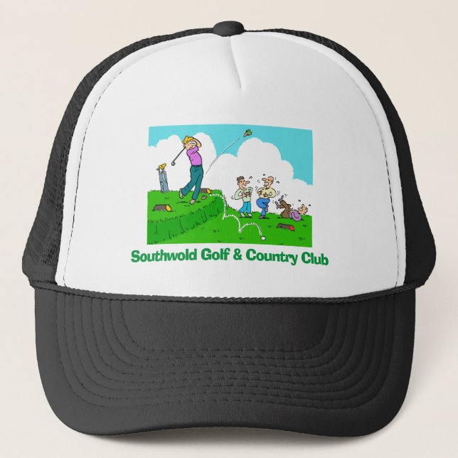 Golfer Plays Golf & Tees Off Badly. Trucker Hat (Front)