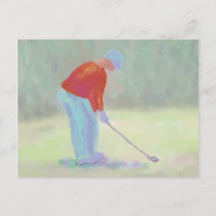 Golfer, Postcard