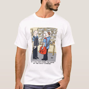 Golfer Postman Loves Golf Cartoon T-Shirt
