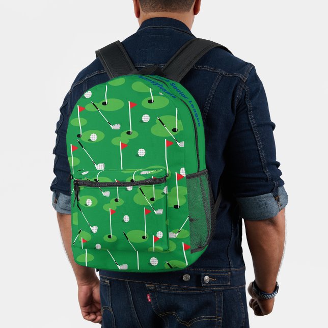 Golfer Pro Deluxe Customize League Backpack (Golf Lover's Customized Backpack)