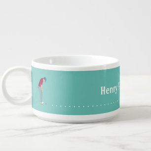 Golfer Putting  Bowl