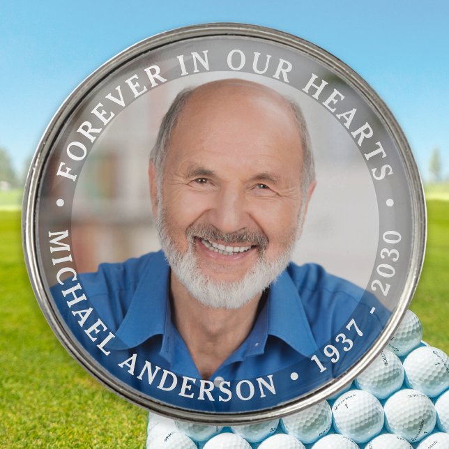 Golfer Remembrance Celebration Of Life Photo  Golf Ball Marker (Creator Uploaded)