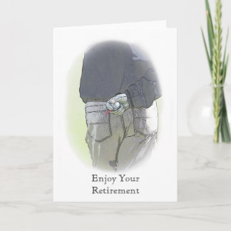 Golfer Retirement Card