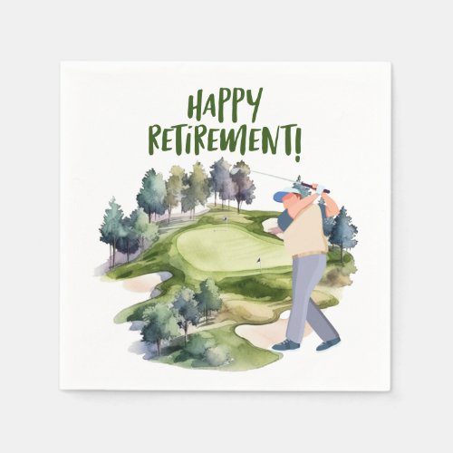 Golfer retirement party in golf course