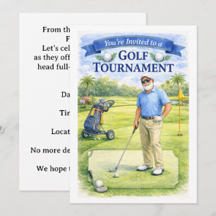 Golfer Retirement Party Invitation